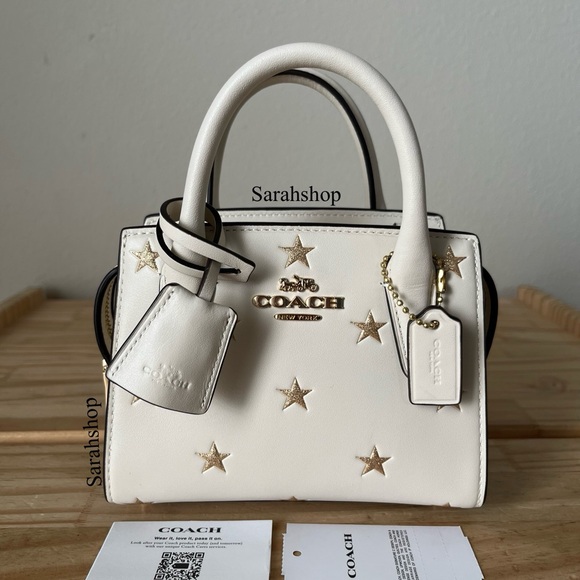 ✅Coach Andrea Mini Carryall With Stars Print - Picture 1 of 13